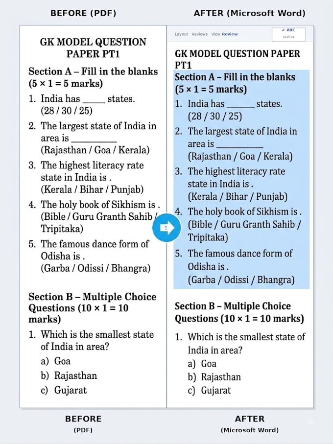 convert pdf to word excel or scanned pages to editable file