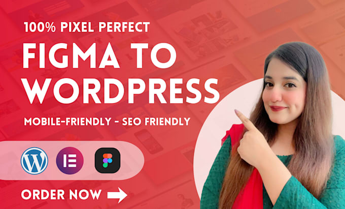 convert figma to elementor or figma to wordpress website