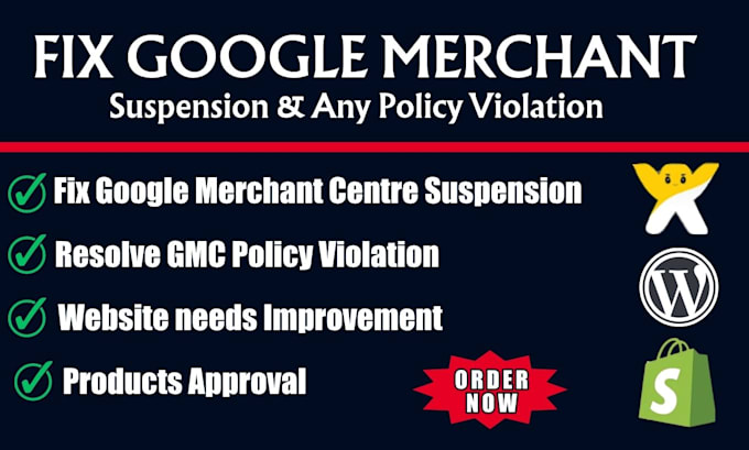 fix google merchant centre suspension and misrepresentation issues