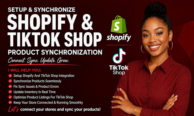 setup shopify tiktok shop product synchronization integration and product sync