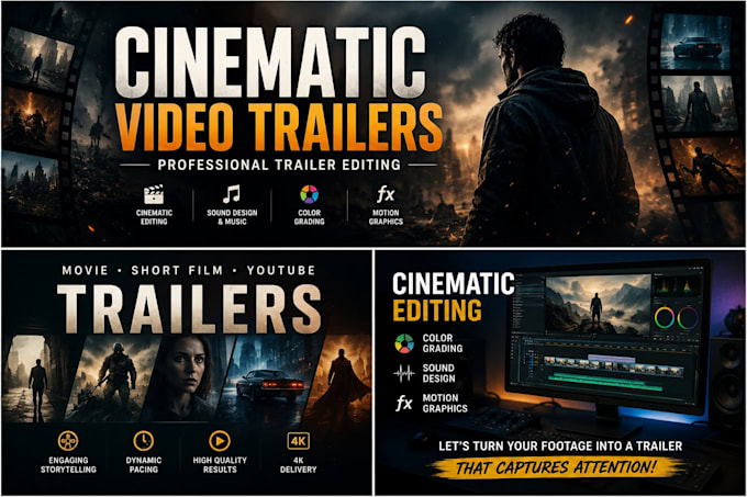 create a cinematic movie trailer