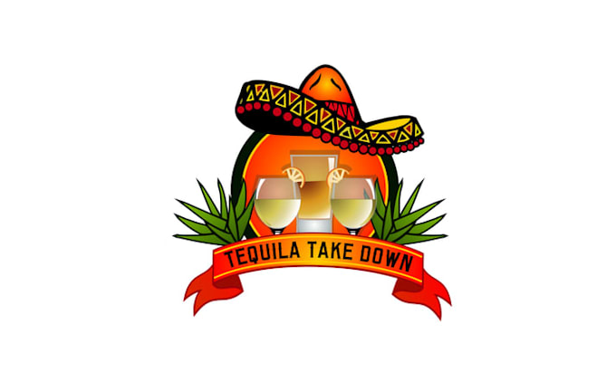 design restaurant wine drink logo with tequila take down