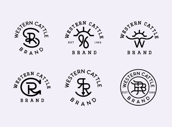 design or redesign western cattle brand logo design