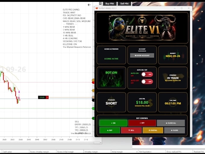 develop a custom automated trading bot for ninjatrader 8