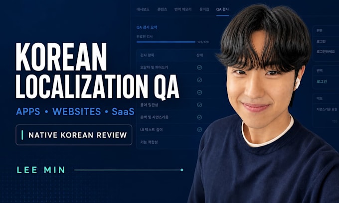 provide korean localization QA for apps and websites