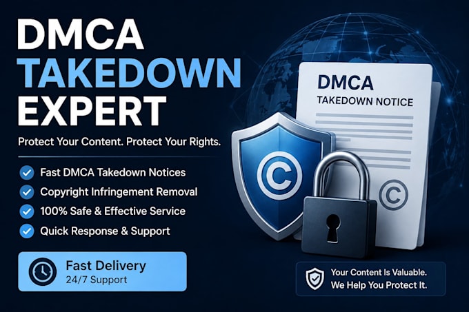 send dmca takedown notice to remove pirated content