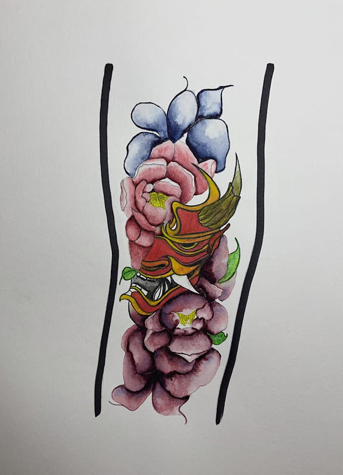 create a traditional or neo traditional tattoo design