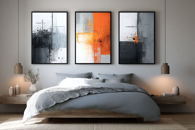 design printable abstract minimal boho wall art or poster