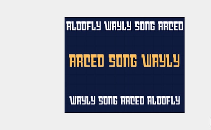 do aloofly wryly song arced