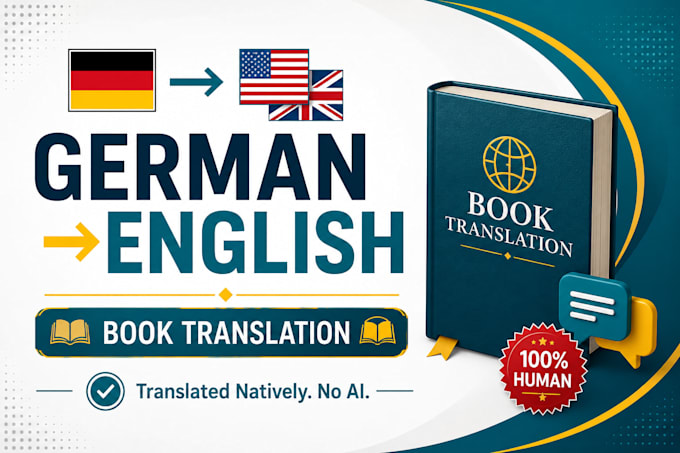 translate your german book to english natively