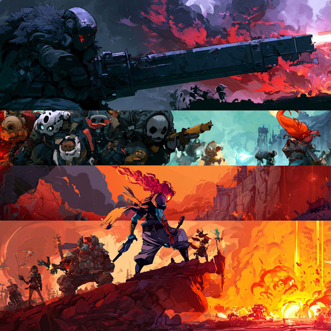 custom steam capsule art or concept art illustration