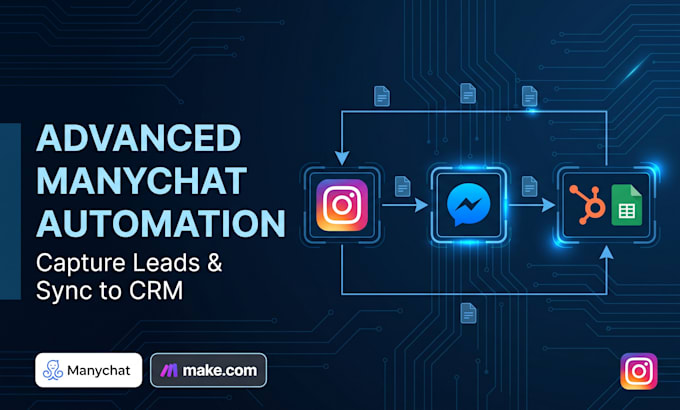 build a manychat automation that syncs leads to your CRM