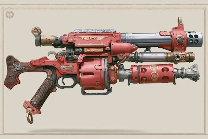 design unique weapons illustrations