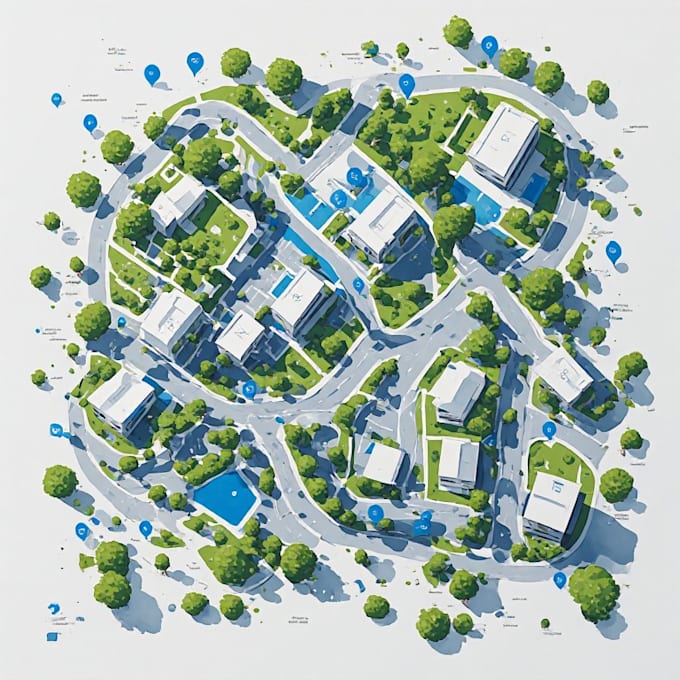 create a professional custom property guide map