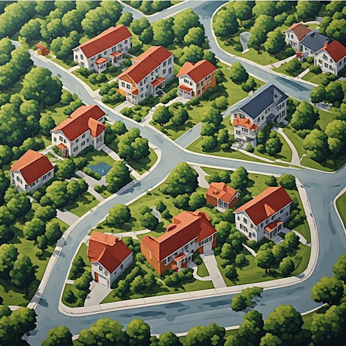 design a clean and detailed property location map