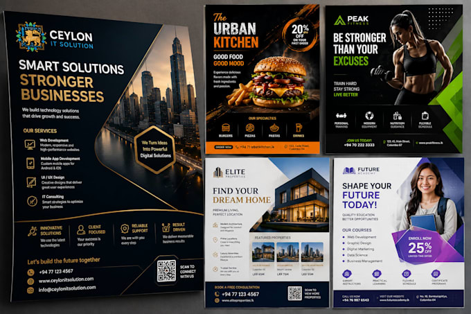 design a professional business flyer for your brand