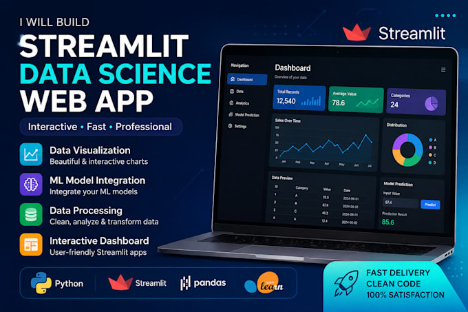 build a streamlit data science web app