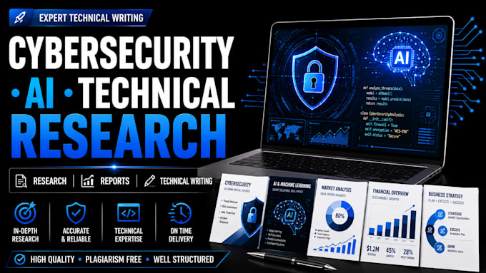 write technical research on cybersecurity, ai, and computer science