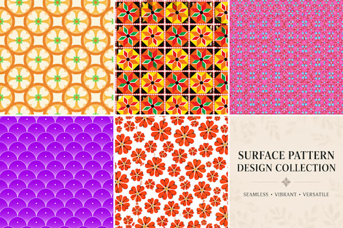 create a seamless surface pattern design
