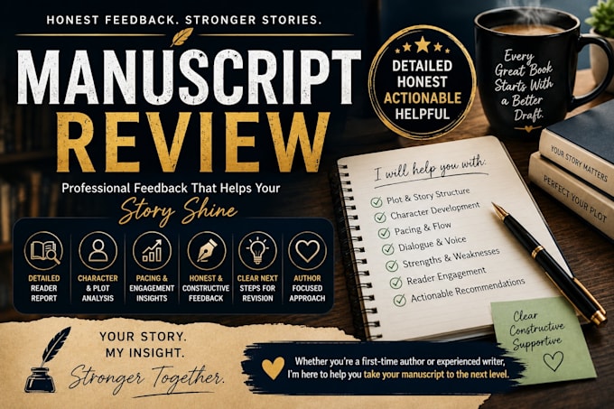 professionally review your manuscript and beta read