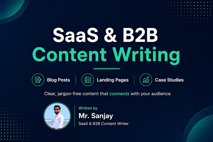 write saas blog posts and landing page copy