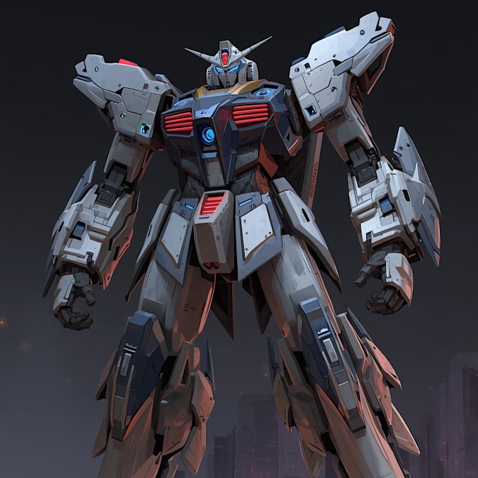 create custom mecha robot art