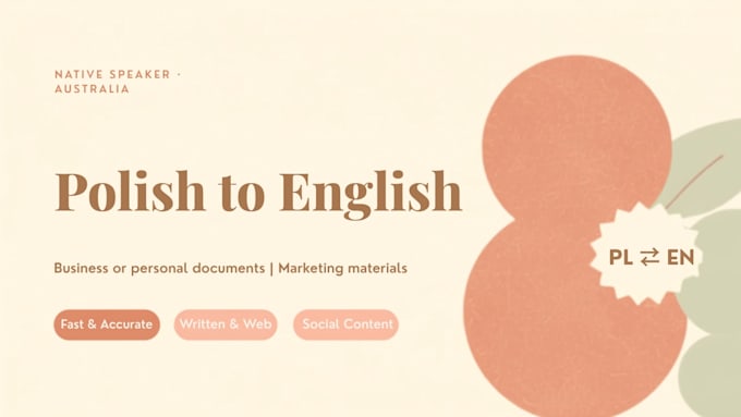 translate documents, emails and content polish english