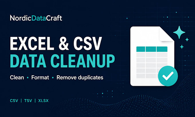 clean and deduplicate your excel or CSV customer list