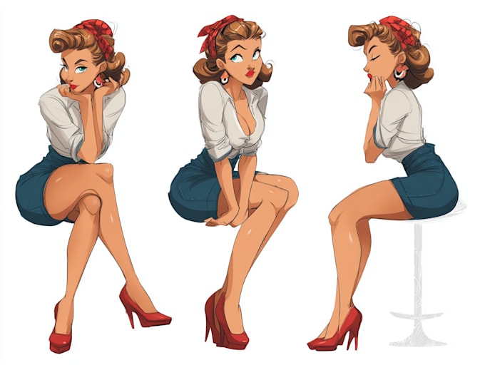 do you sexy cartoon pinup girl