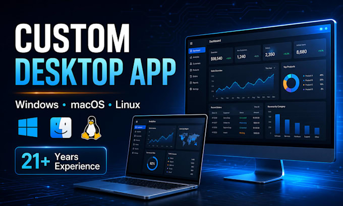 build a custom desktop application for windows mac and linux