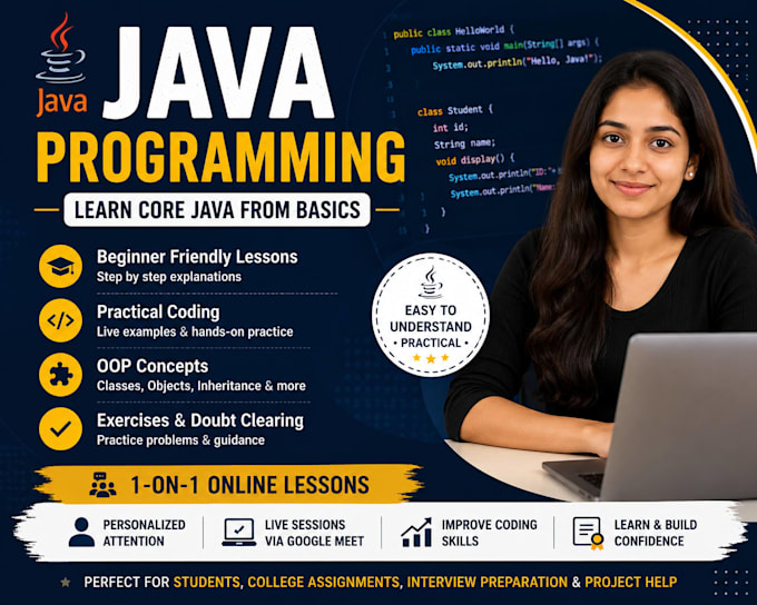 teach java programming and help you with coding projects