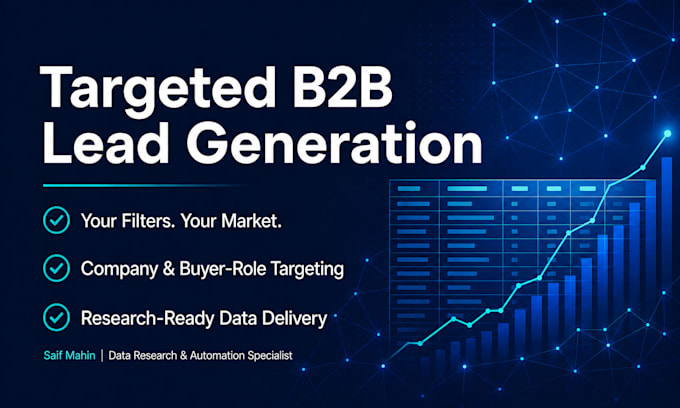 build a targeted b2b lead list based on your criteria