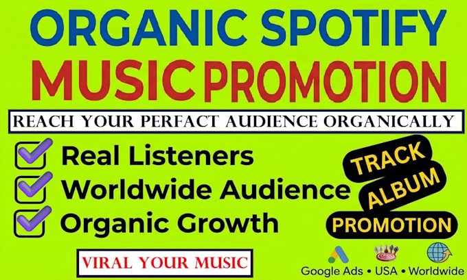 do professional spotify music promotion for organic listeners