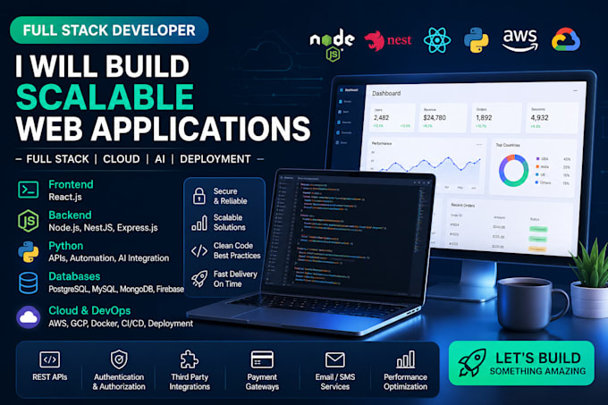 build scalable node js backend apis with nestjs or express