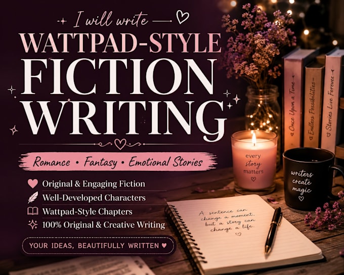 write wattpad style fiction chapters
