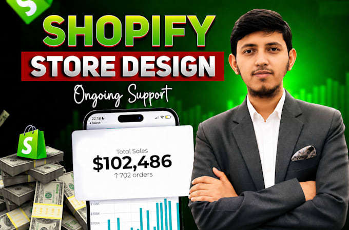 shopify store, shopify store design, shopify website design