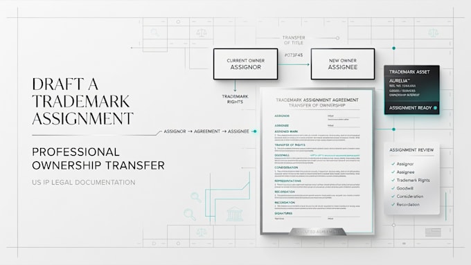 draft a professional trademark assignment agreement as a US attorney