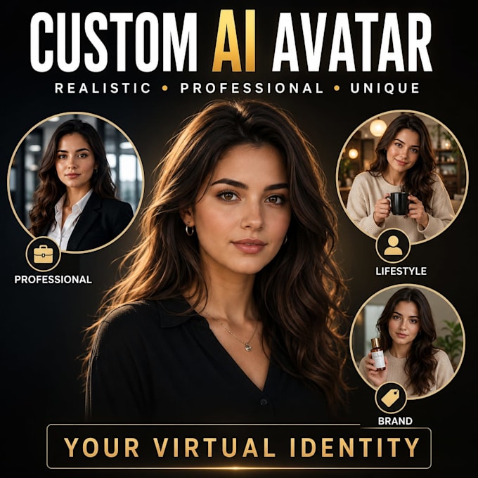 create a realistic custom ai avatar for your brand or profile