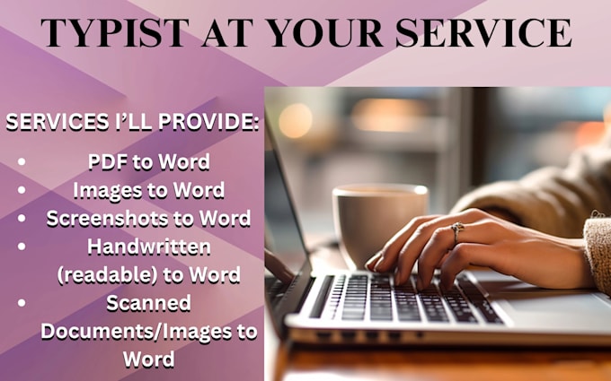 provide fast typing and retyping scanned documents services