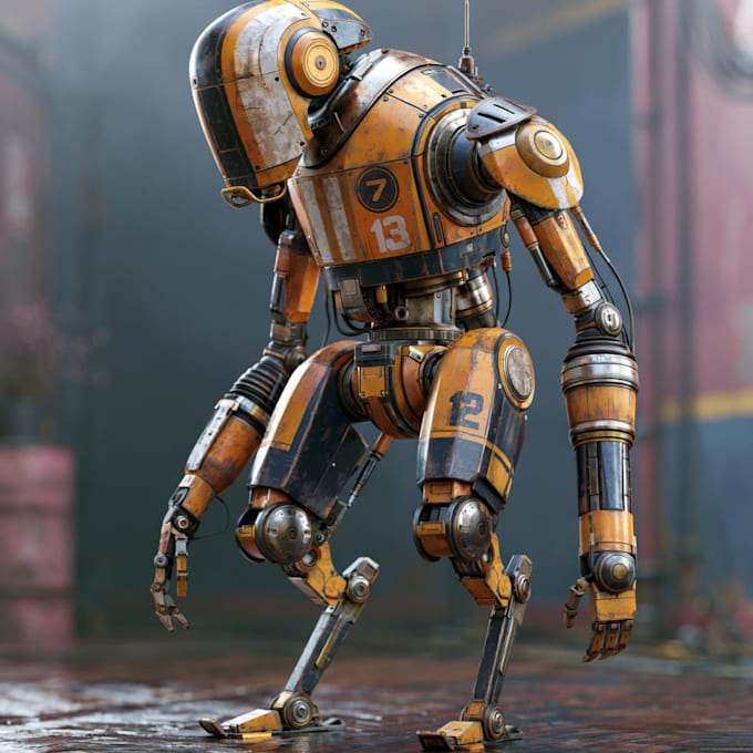 draw concept mocha robot for your project