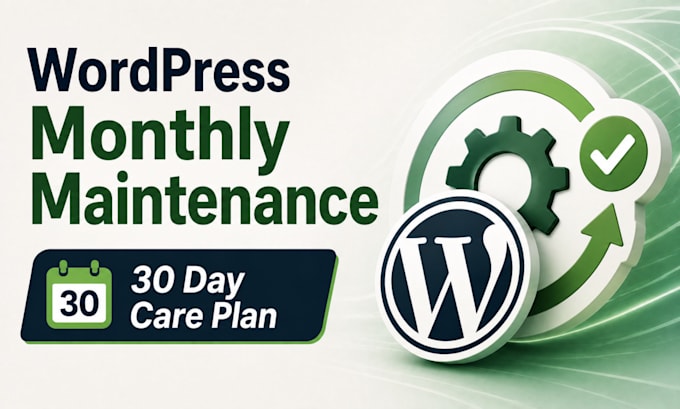 maintain your wordpress website, 30 day care plan