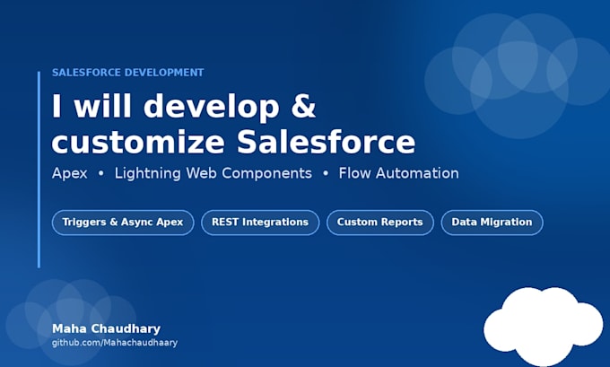 develop and customize salesforce using apex, lwc, and flows