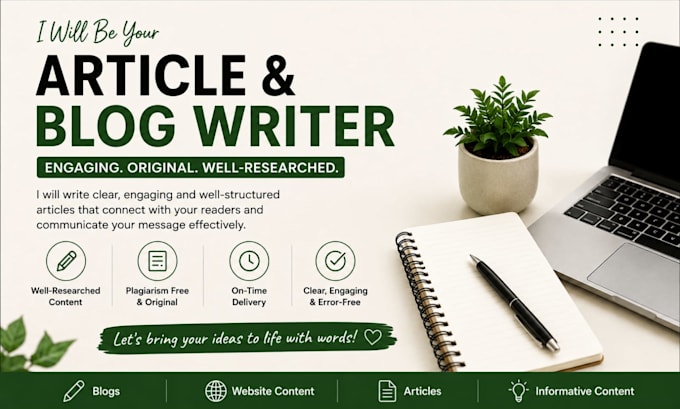 write engaging blog posts and articles