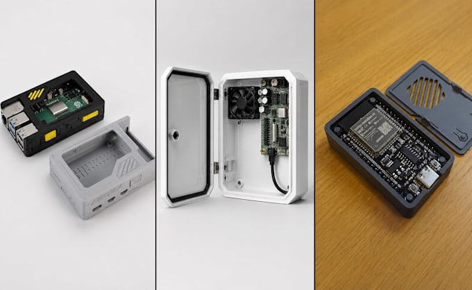design pcb iot electronics enclosure 3d printing for manufacturing in solidworks