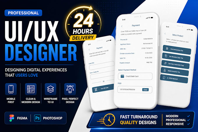 design professional UX for IOS android and web application