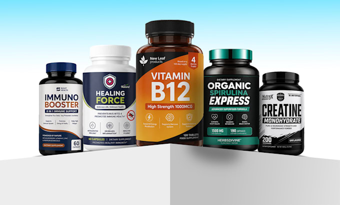 design premium supplement labels and product packaging
