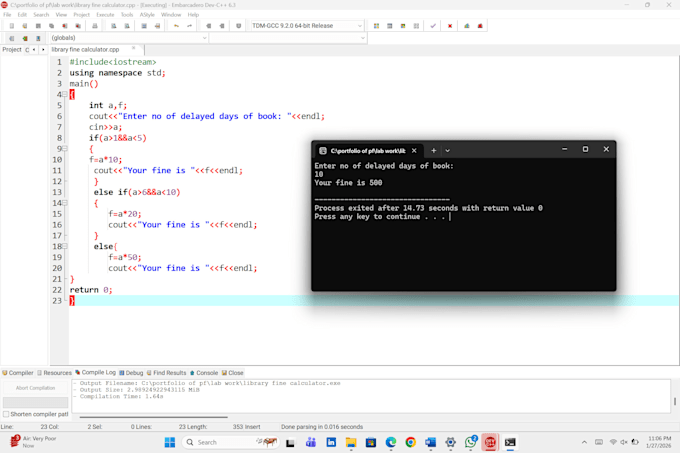 write debug and fix your c plus plus programs and errors