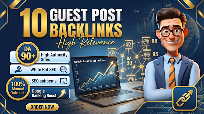 do 10 guest post backlinks on high da guest posting site