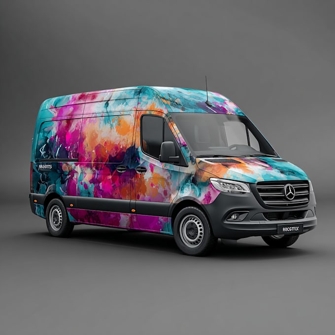 design a premium car wrap and vehicle branding mockup