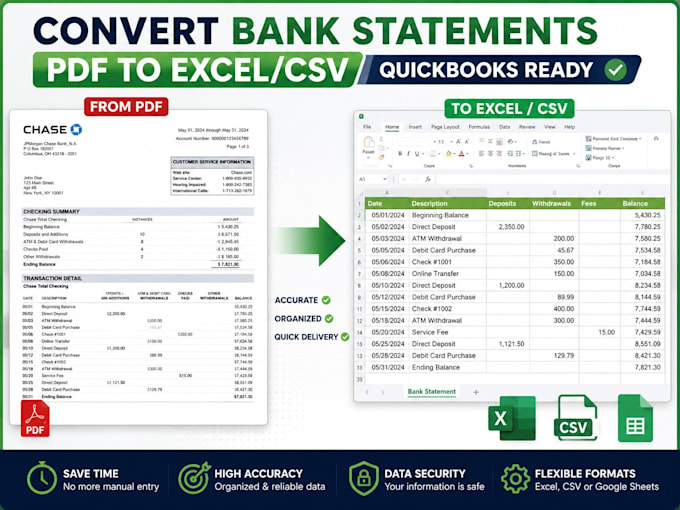 convert bank statement pdf to excel